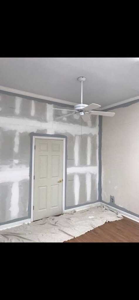 Living room before painting
